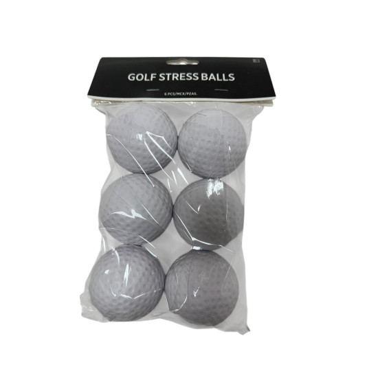 6-Pack Golf Stress Balls 6-Pack Golf Stress Balls