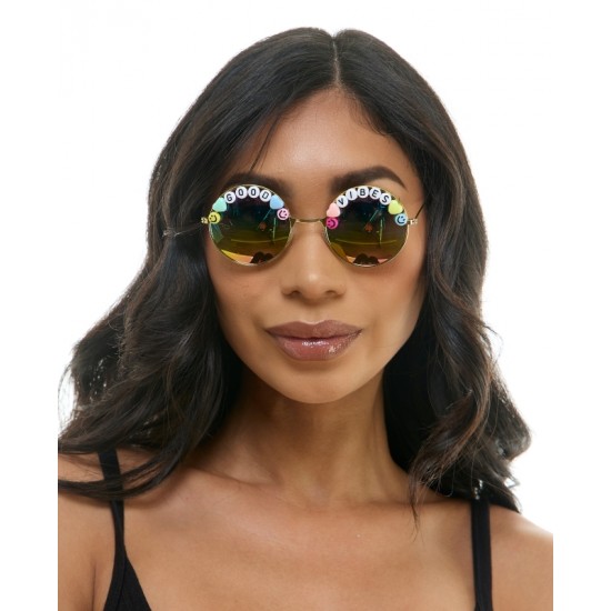 Good Vibes Beaded Sunglasses