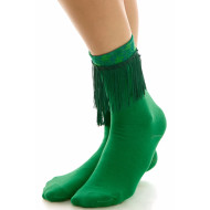 St. Patrick's Day Fringe Clover Socks