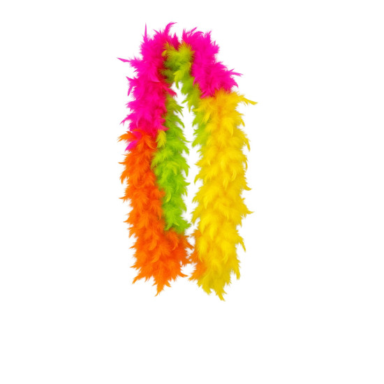Neon Rainbow Feather Boa û 70g