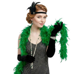 Green Feather Boa - 70g