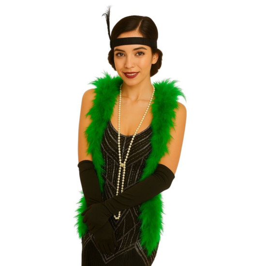 Green Feather Boa - 70g Green Feather Boa - 70g