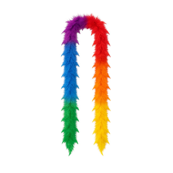Rainbow Feather Boa - 70g