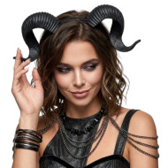 Black Ram Horn Headband