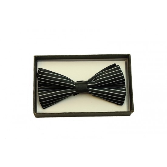 Black Striped Bow Tie Black Striped Bow Tie