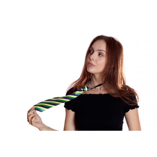 Mardi Gras Striped Tie