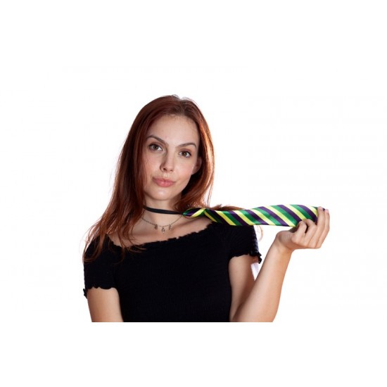 Mardi Gras Striped Tie