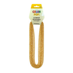 Gold 30 inch 8ct Oval Beads