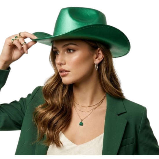 Green Cowboy Hat