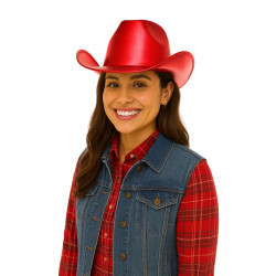 Red Cowboy Hat