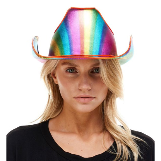 Rainbow Cowboy Hat