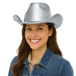 Silver Cowboy Hat