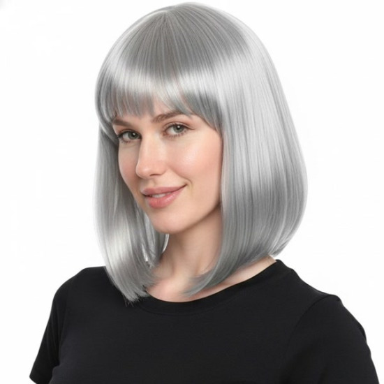 Silver Long Bob Wig
