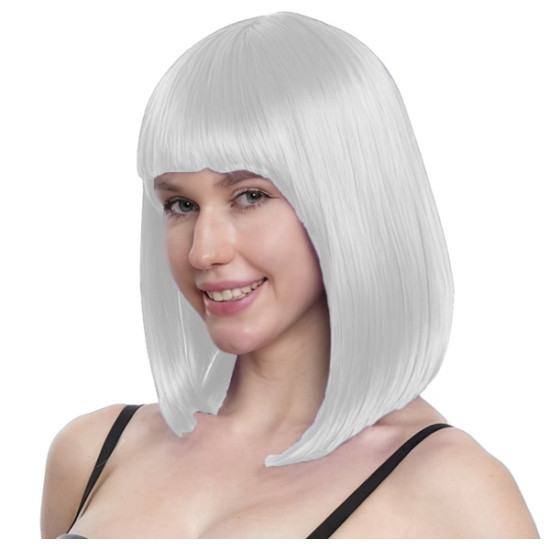 White Long Bob Wig