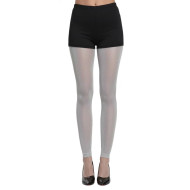 Adult Silver Footless Tights
