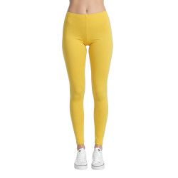 Yellow Adult Footless Tights