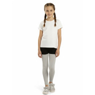 Child Silver Footless Tights