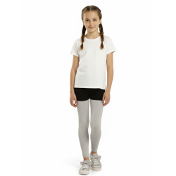 Child Silver Footless Tights