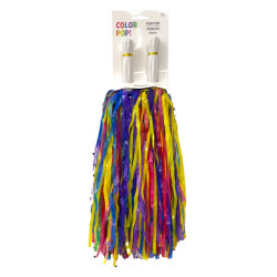 Rainbow Pom-poms, 2ct