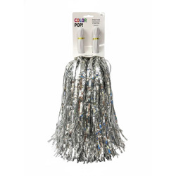 Silver Pom-poms 2ct
