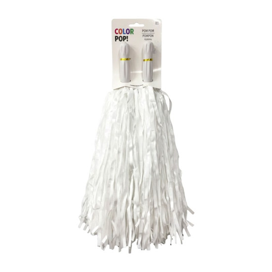White Pom-poms, 2ct