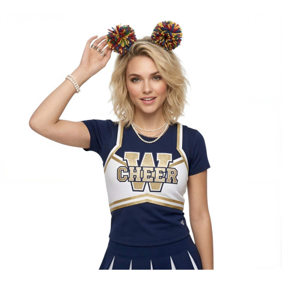 Rainbow Pom-pom Head Bopper