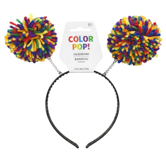 Rainbow Pom-pom Head Bopper