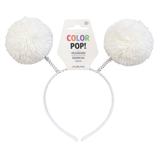 White Pom-pom Head Bopper