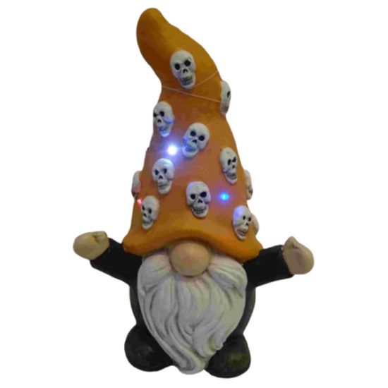 Light-Up Halloween Skull Gnome Light-Up Halloween Skull Gnome