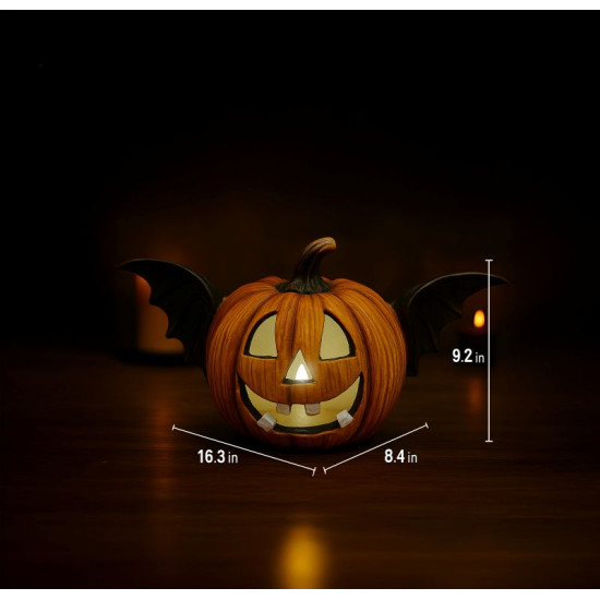 Light-Up Bat Pumpkin Decoration Light-Up Bat Pumpkin Decoration