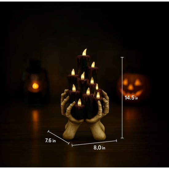 Light-Up Candle Cluster With Hands Light-Up Candle Cluster With Hands