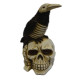 Skull With Skeleton Bird Décor Skull With Skeleton Bird Décor