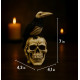 Skull With Skeleton Bird Décor Skull With Skeleton Bird Décor