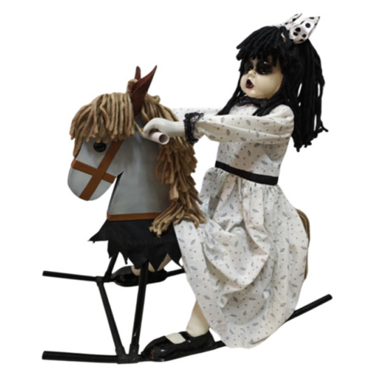 28'' Rocking Girl on Horse 28'' Rocking Girl on Horse