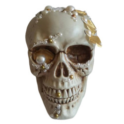 Skull with diamond