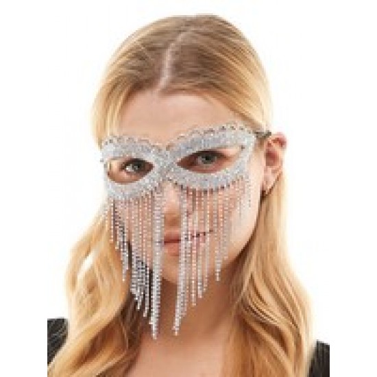 Crystal Fringe Mask
