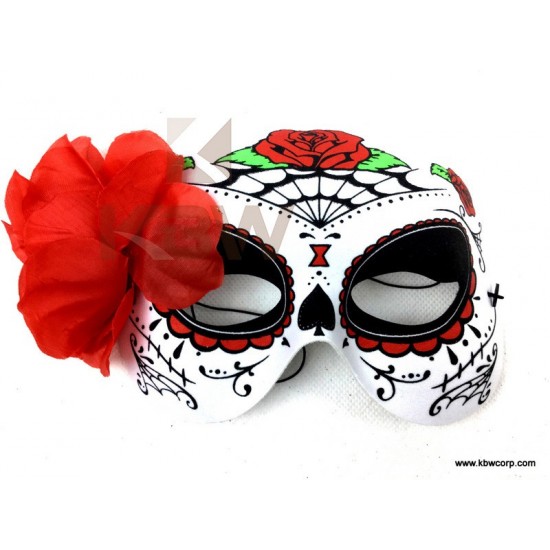 Day of the Dead Half Mask