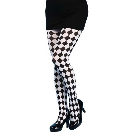 Black & White Harlequin Tights Black & White Harlequin Tights