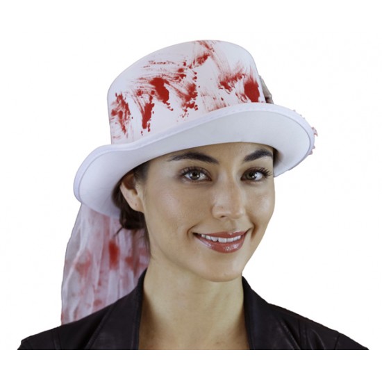 Bloody White Top Hat