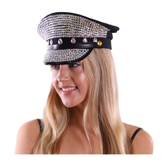 Rhinestone Police Hat