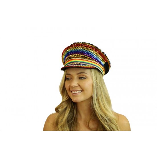 Rainbow Captain Hat Rainbow Captain Hat