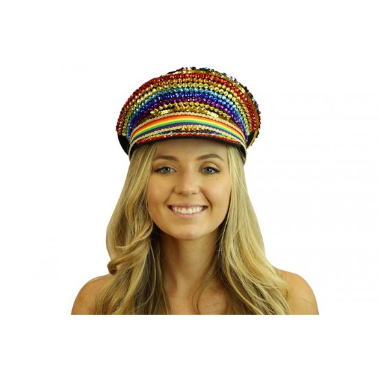 Rainbow Captain Hat Rainbow Captain Hat