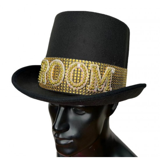 Gold Groom Top Hat