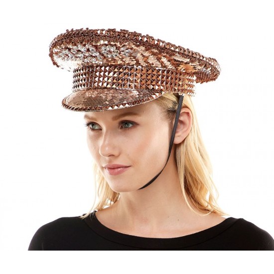 Rose Gold Captain Hat