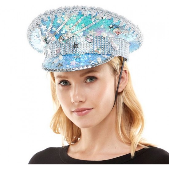 Frozen Blue Captain Hat