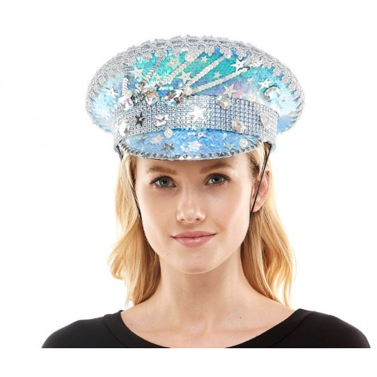 Frozen Blue Captain Hat