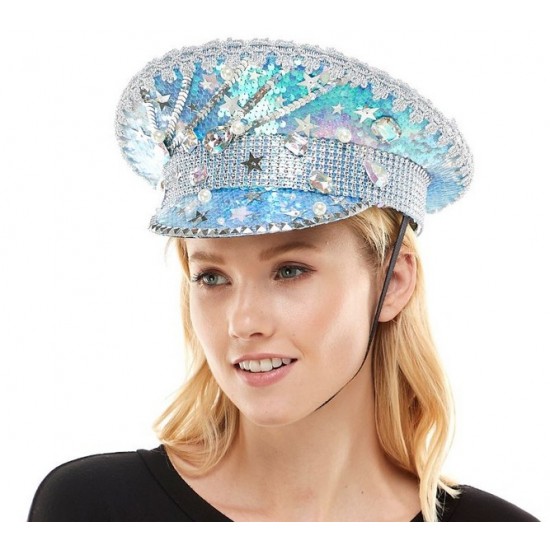 Frozen Blue Captain Hat
