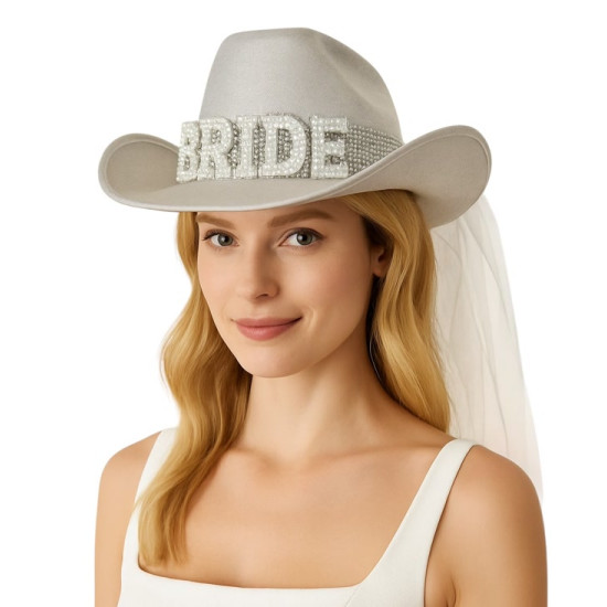 Bride hat with vail