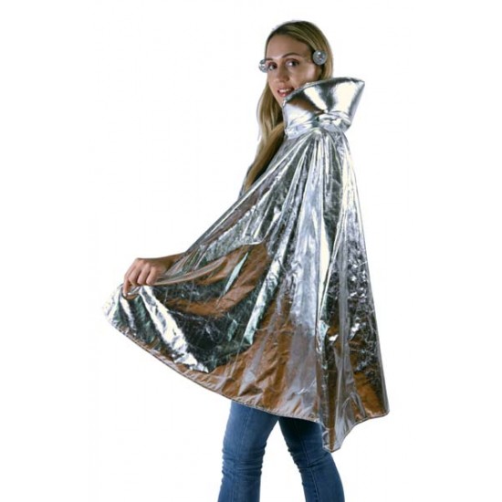 Silver Metallic Cape