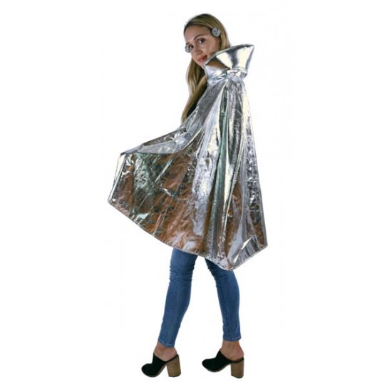 Silver Metallic Cape